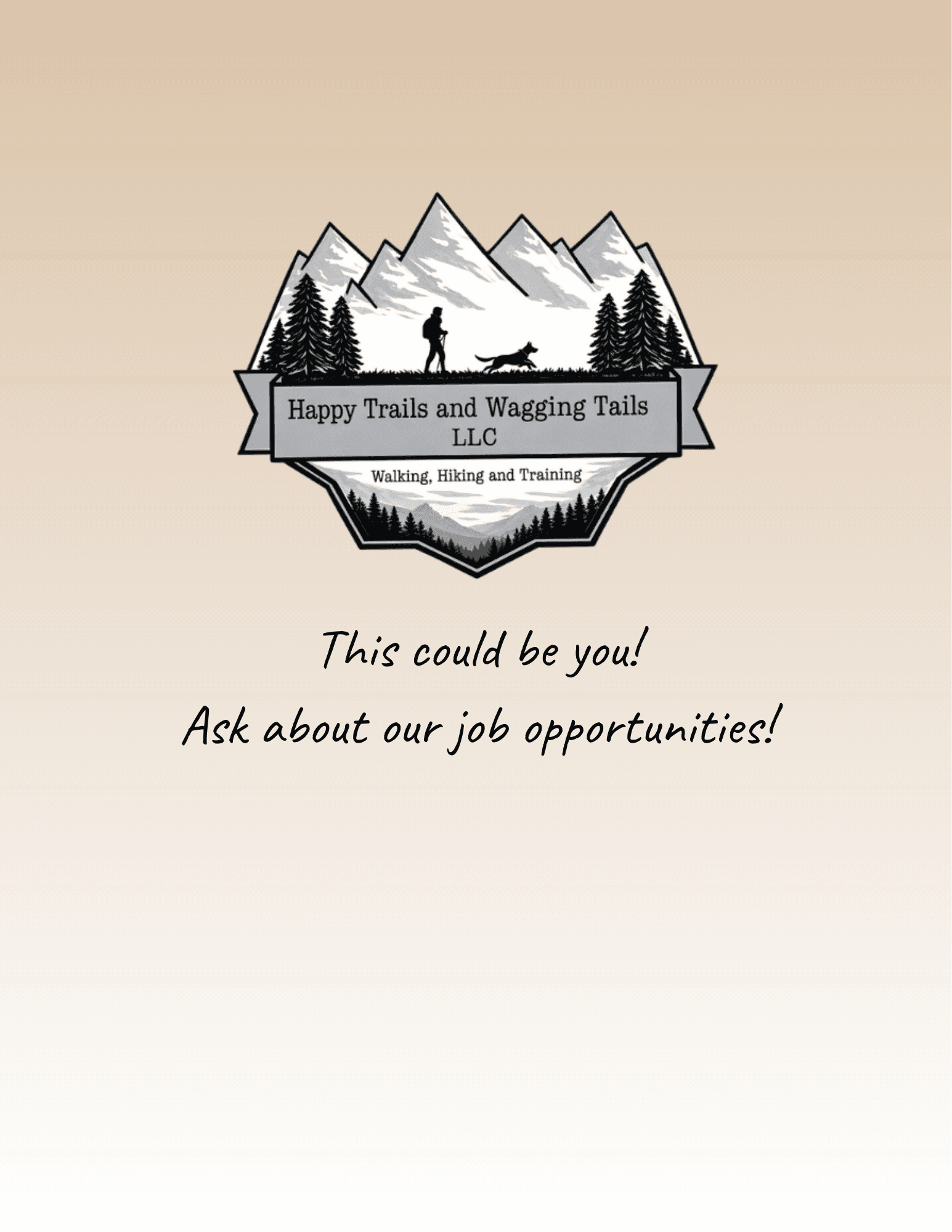 Hiring card for a future team member